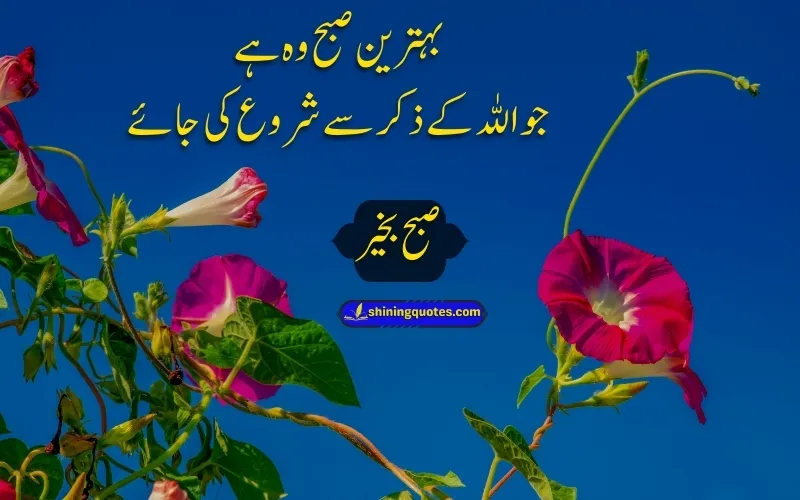 Good Morning Quotes in Urdu with Dua
