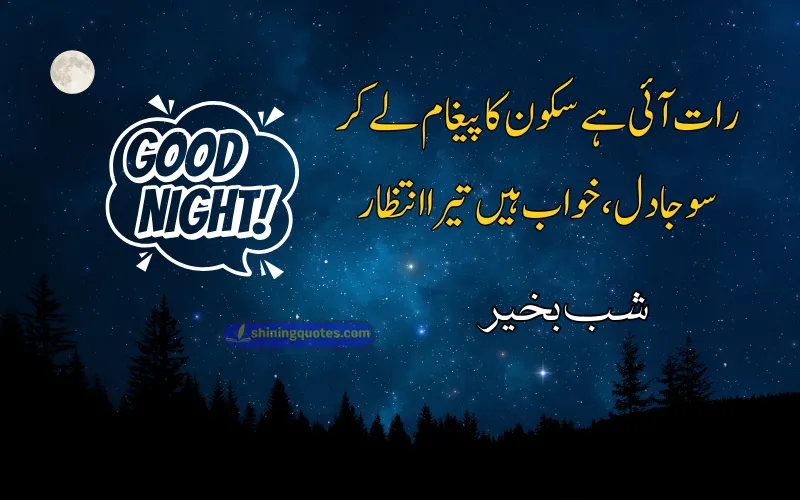 Good Night Poetry in Urdu