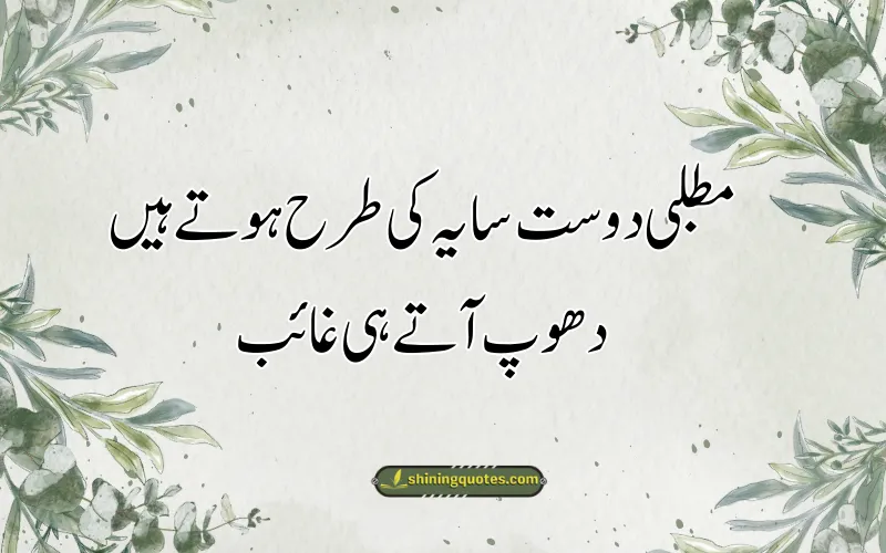 Matlabi Log Quotes in Urdu English