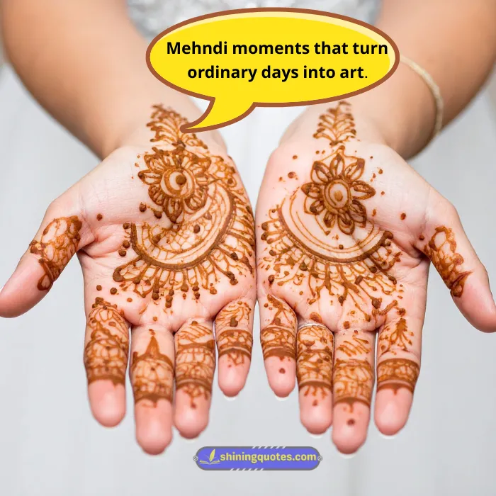 Mehndi Caption