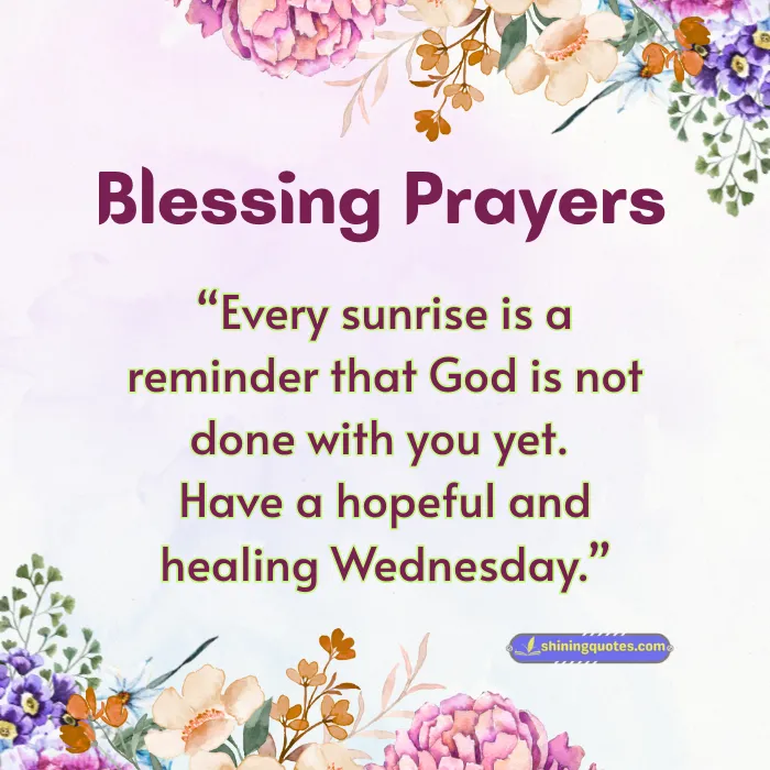 Wednesday Blessings and Prayers Caption