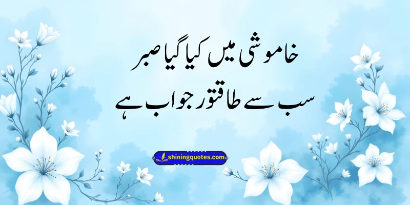Sabr Quotes in Urdu