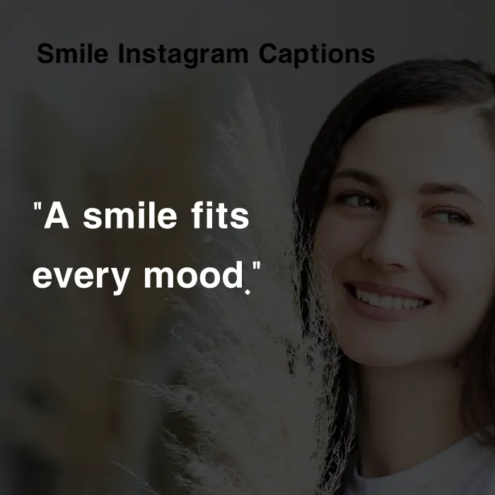 Smile Instagram Captions