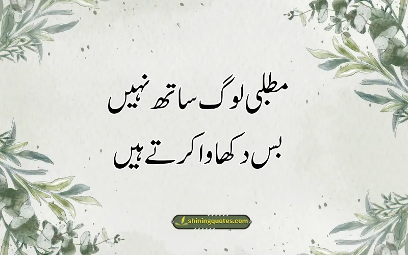 Matlabi Log Quotes in Urdu